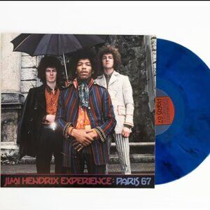 Jimi Hendrix Experience Paris 1967 LP ~ RSD 2021 ~ Blue w/Black Swirl ~ Sealed!
